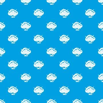 Projectile explosion pattern seamless blue Stock Illustration