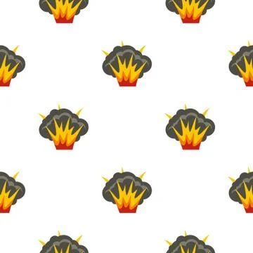 Projectile explosion pattern seamless Illustrazione stock