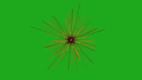 Projecting Rays from the Center on Green Screen Background Stock Footage 320467820