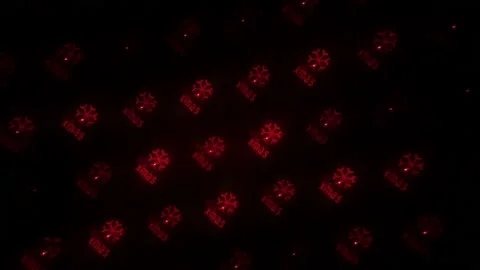 Projection of Christmas themes Stock-Footage 144847485