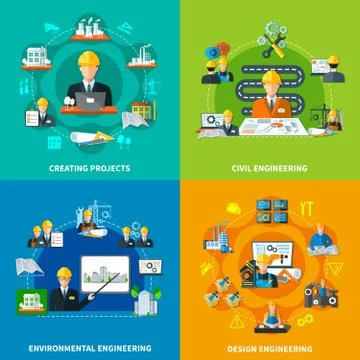 Projection Design Workflow Concept Illustrazione stock
