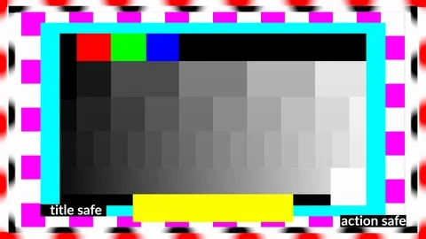 Projection edges test pattern SEAMLESS LOOP SIX SECONDS Stock Footage 85605367