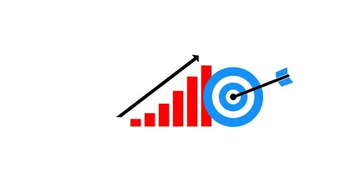 Projection growth graph cutout stop motion animation Stock Footage 121671879