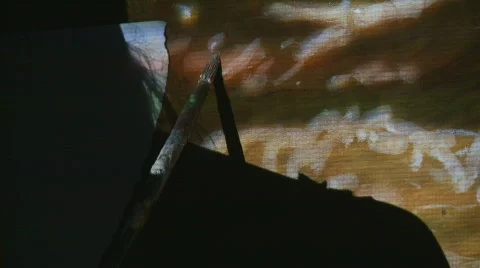Projection painting Stock Footage 704504