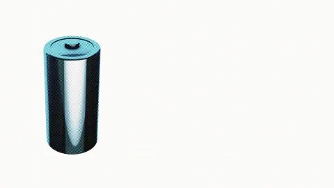 Projection of a power cell on a textured background. Electronic concept Stock Illustration