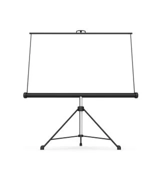 Projection screen concept  3d illustration Stock Illustration