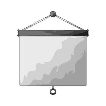 Projection screen illustration Stockillustratie