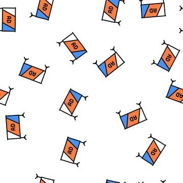 Projection screen vector seamless pattern Stock Illustration