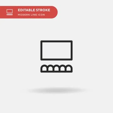 Projection Simple vector icon. Illustration symbol design template for web mo Stock Illustration