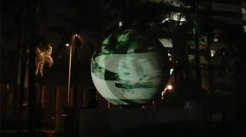 Projection on Sphere 2 Stock Footage 520902