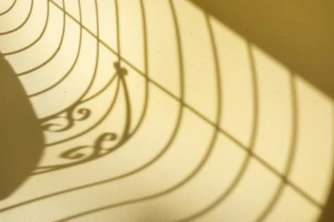 Projection of the window light, the abstract lines. Foto stock