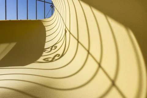 Projection of the window light, the abstract lines. Foto stock