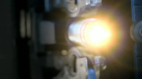 Projector 3 light Video stock 21084508