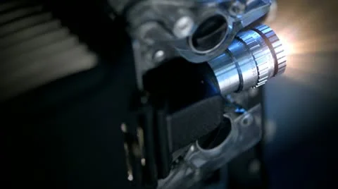 Projector 6 light Video stock 21085841