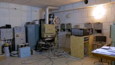 Projector in the cinema Video stock 104629819