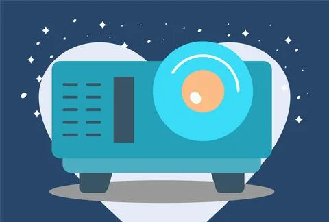 Projector  Concept Illustration Stock Illustration