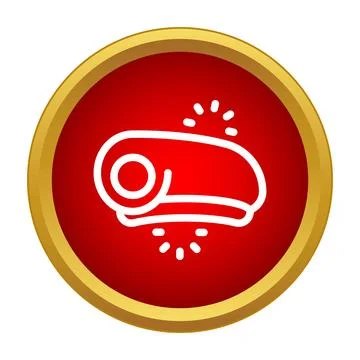 Projector device casting light rays icon design Stock Illustration