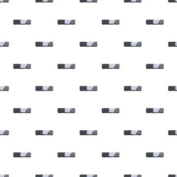 Projector device seamless pattern technology background Illustrazione stock