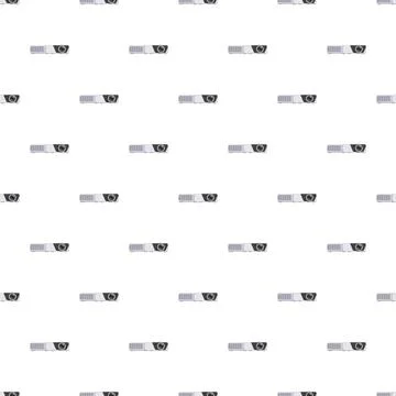 Projector devices creating a repeating pattern on a white background 스톡 일러스트