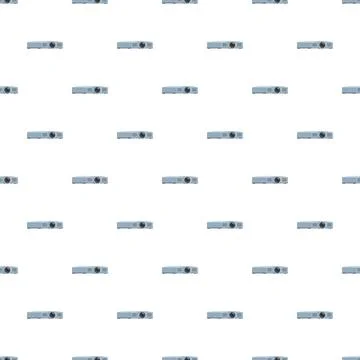 Projector devices creating seamless technology presentation pattern backgroun Stock Illustration