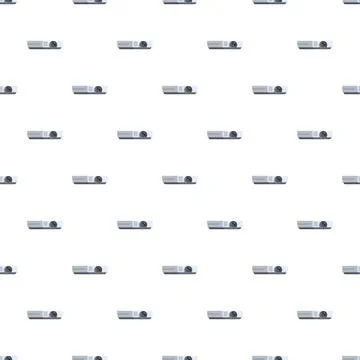 Projector devices presenting technology pattern for presentations イラスト素材