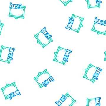Projector electronic device vector seamless pattern Stockillustratie
