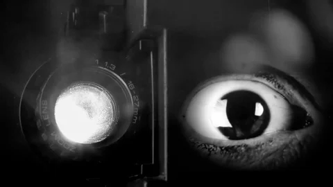 Projector eye side noir 動画素材 71938144