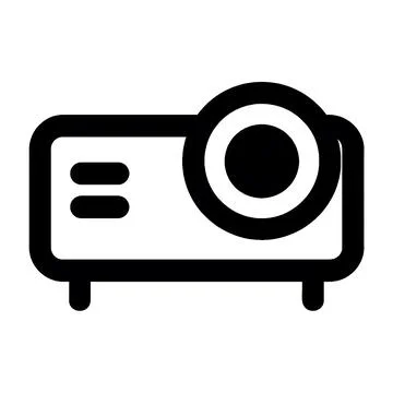 Projector Flat Icon Perfect for Web, Mobile, App, UI Design, and Graphic Design. Stock Illustration