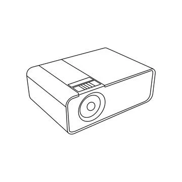 Projector icon design Illustrazione stock