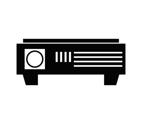 Projector icon illustrated in vector on white background Stock Illustration