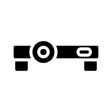 Projector icon for presentation and learning. Concept of education, busines.. Stock Illustration
