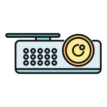 Projector icon representing media and presentation technology Stock Illustration