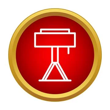 Projector icon showing presentation and cinema technology Stock Illustration