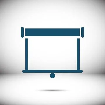 Projector icon stock vector illustration flat design Stock Illustration