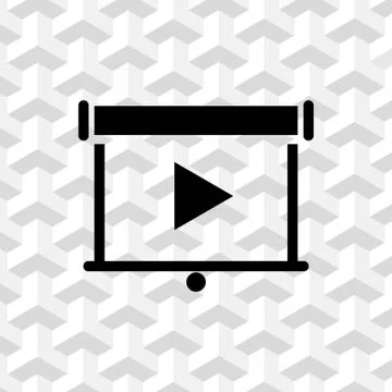 Projector icon stock vector illustration flat design Stockillustratie