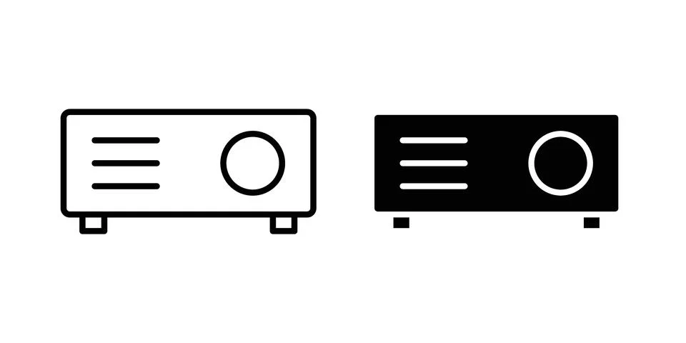 Projector icon vector editable eps10 Stock Illustration