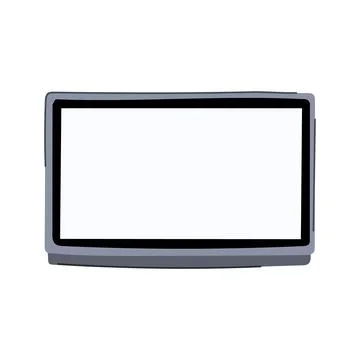 Projector interactive smartboard cartoon vector illustration Illustrazione stock