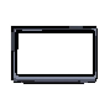 Projector interactive smartboard pixel art vector illustration Stock Illustration