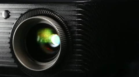 Projector lens in action Stock Footage 12253053