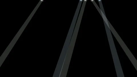 Projector light beam with dust on black background overlay 4K Видео 336625100