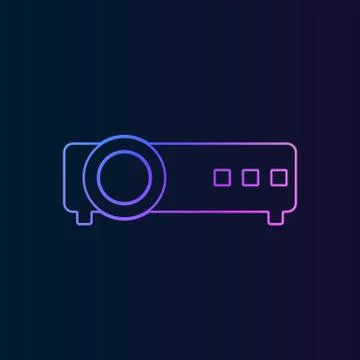 Projector nolan icon. Simple thin line, outline vector of Technology icons fo Stock Illustration