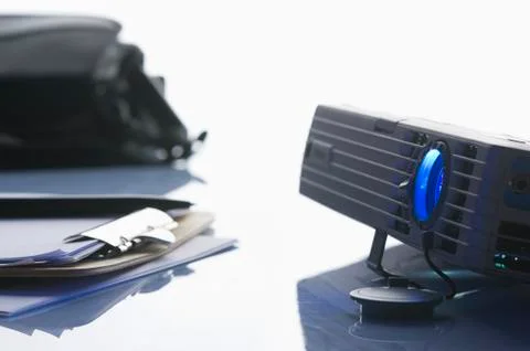 Projector in office Stock Photos