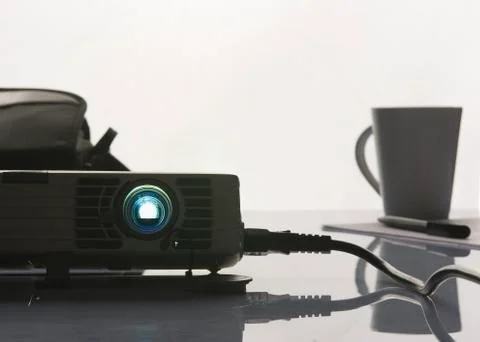 Projector in office Stock Photos