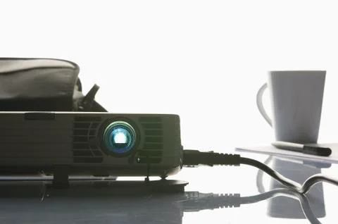 Projector in office Stock Photos