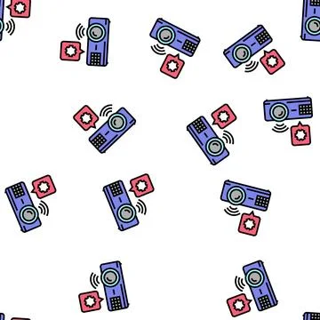 Projector repair vector seamless pattern 库存插图