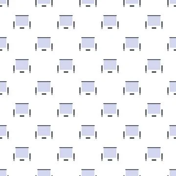 Projector screen seamless pattern for entertainment concept 스톡 일러스트