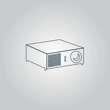 Projector sign icon Stock Illustration