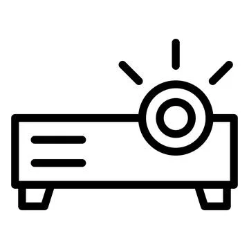 Projector Vector Icon Design Illustration Stock Illustration