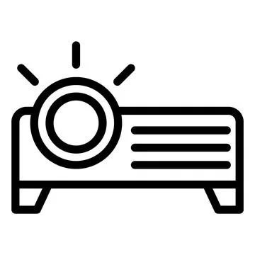 Projector Vector Icon Design Illustration Stock Illustration