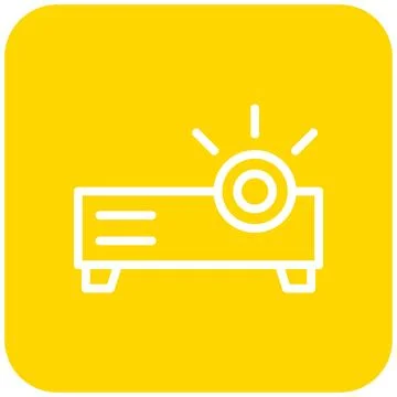 Projector Vector Icon Design Illustration Illustrazione stock